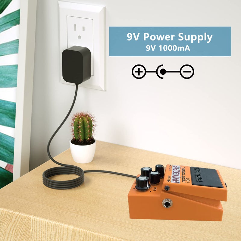 WUKUR Replacement for Boss 9V PSA Adapter Guitar Pedal Power Supply Compatible with Boss PSA-120S ME-80 ME-70 ME-25 ME-50B GT-100 GT-1 GT-10 AD-10 BR-80 BR-600 DB-88 DB-90 CE-2B RE-20 RC-1 RC-3 - Image 2