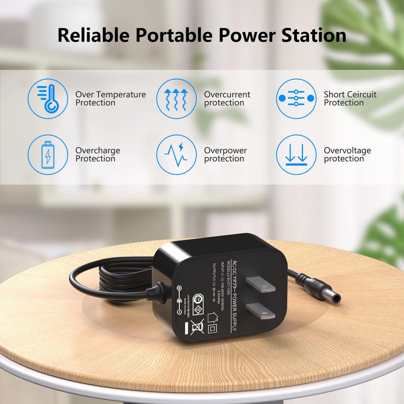 WUKUR Replacement for Boss 9V PSA Adapter Guitar Pedal Power Supply Compatible with Boss PSA-120S ME-80 ME-70 ME-25 ME-50B GT-100 GT-1 GT-10 AD-10 BR-80 BR-600 DB-88 DB-90 CE-2B RE-20 RC-1 RC-3 - Image 3