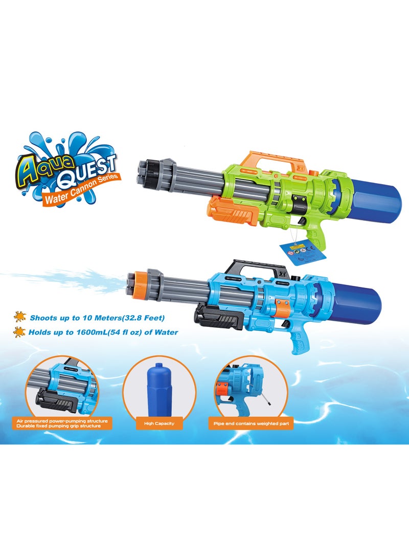 Mondo, Aqua Quest Water Gun , Assorted 1 Piece (Style & Color May Vary) Water Blaster Water Game Summer Toys Perfect gift for Kids and Toddlers, 68cm - Image 2