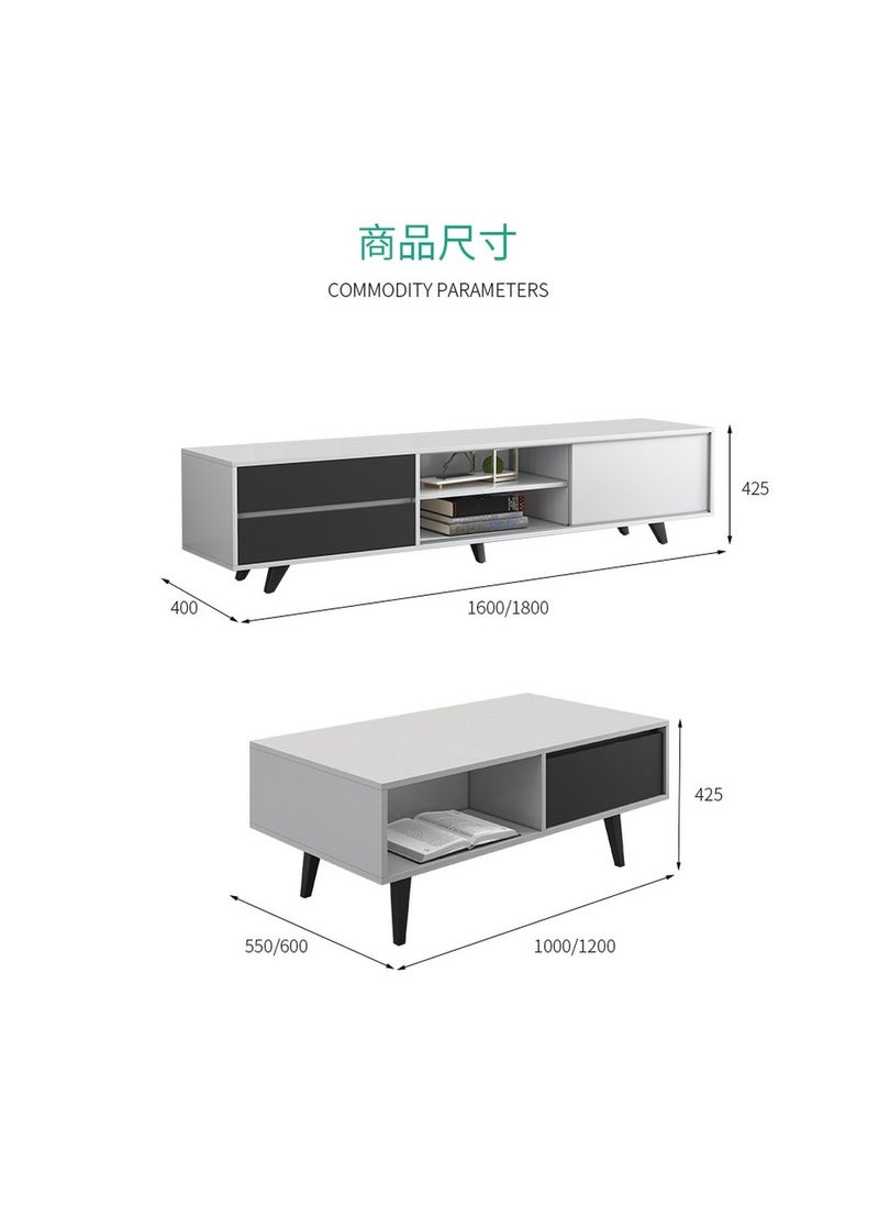 ROYALOAK Royaloak Archer TV Unit | MDF | Melamine Finish | Telescopic Channel | Ample Storage | TV Unit | TV Unit Design for Hall | Modern Design | TV Entertainment Unit | TV Unit for Living Room  - Image 2