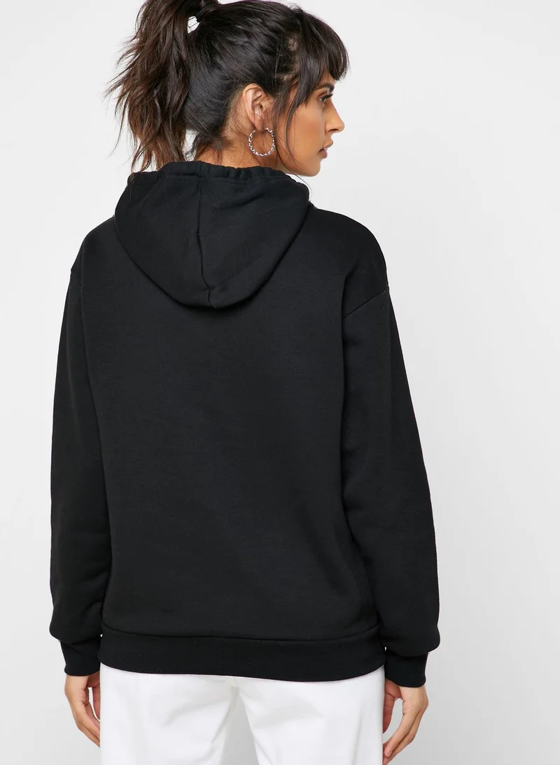 FOREVER 21 Graphic Oversized Hoodie