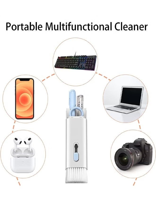 7 in 1 Electronic Cleaner kit - Keyboard Cleaner Keyboard Cleaning Kit Laptop Cleaner with Brush Electronic Cleaner for Airpods pro/Laptop/Phone/Computer/Screen (Give Away a Flannel Cloth) Blue - Image 5