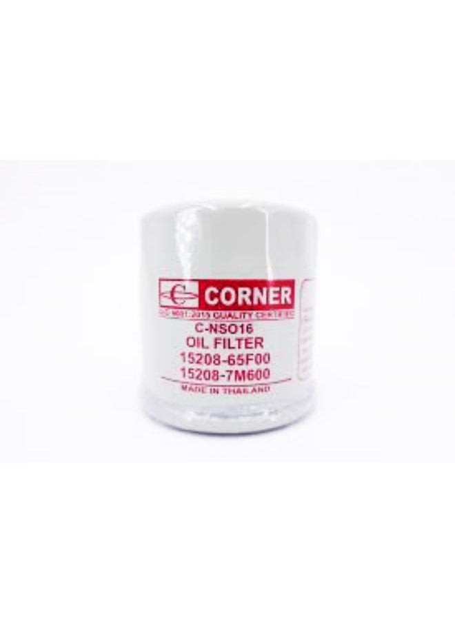 Corners CORNER Oil Filter for NISSAN Sunny NEO Car - C-NSO16 Spin ON Filter - 20mm Diameter, Black Style 