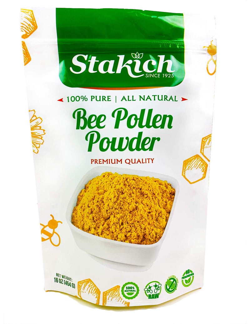 Stakich Bee Pollen Powder 1 Pound
