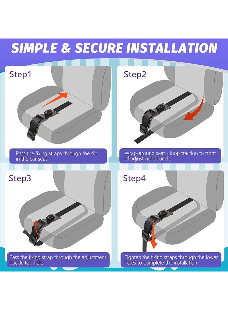AROAQ Seat Belt Adjuster, Car Seat Safety Belly Support Belt For Pregnant Woman, Maternity Moms Car Comfort And Safety Driving Belt, Convenient Baby Protector Seat Belt Adjuster Extender - Image 3