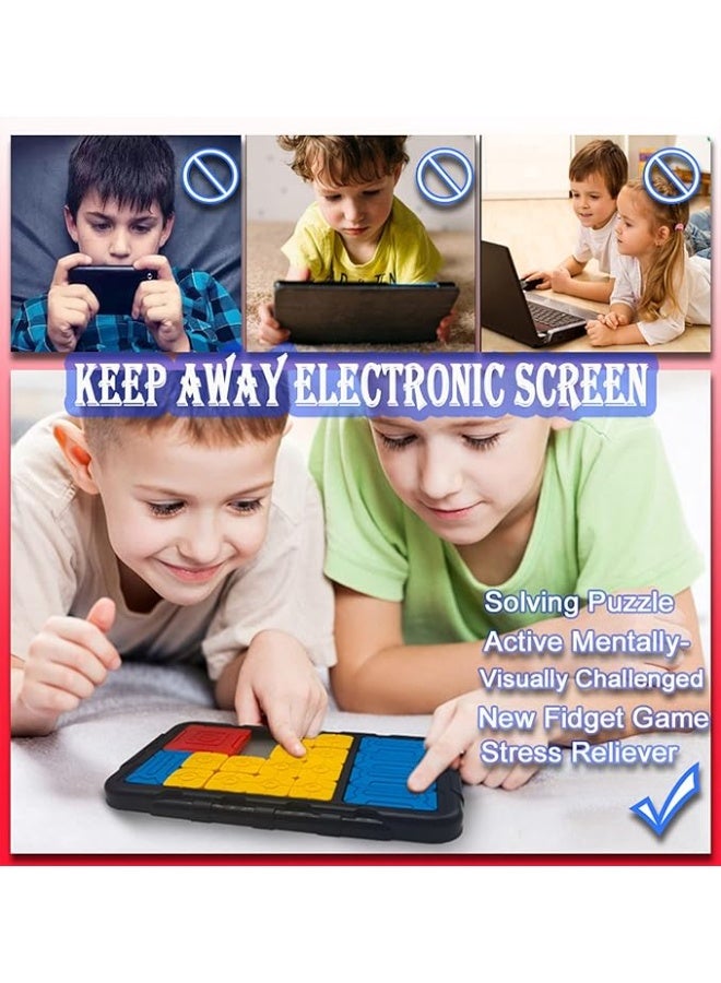لعبة ألغاز للأطفال ألعاب الدماغ لعبة لغز Tangram بانوراما ذكاء Unblock 500+ لعبة سوبر شريحة مستوية لجميع الهدايا العمرية لألعاب الأطفال البالغة من العمر 3 إلى 15 عاما - Image 3