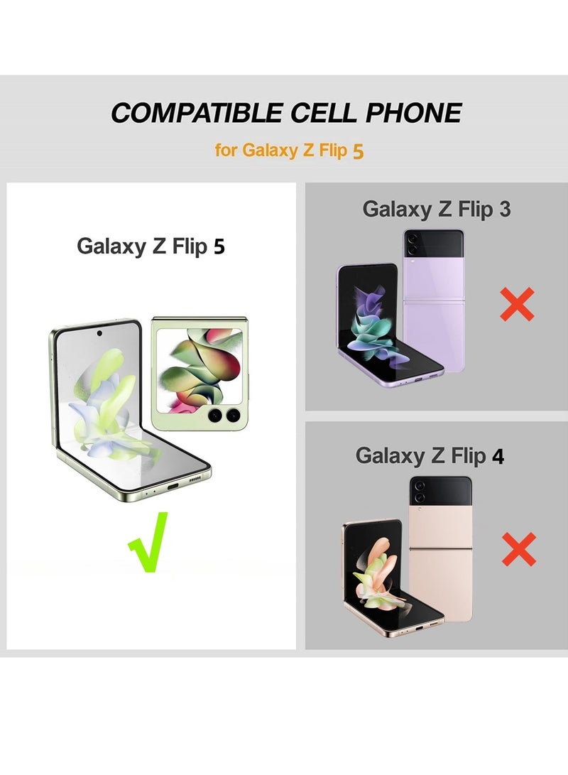Excefore Designed for Galaxy Z Flip 5 Case, Curly Wave Frame Cover, Soft TPU Wavy Shell Cute Anime Shockproof Protective Cover, for Samsung Galaxy Z Flip 5 5g 2023 (Pink) - Image 2