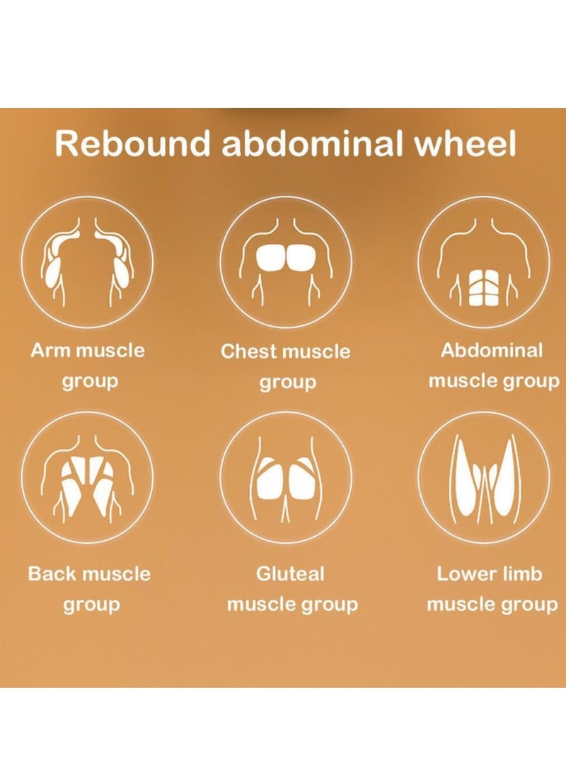 HEXABEX - Automatic Rebound Abdominal Wheel with Elbow Support Home Fitness Abdominal Roller - Image 1