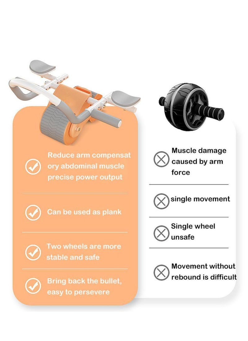 HEXABEX - Automatic Rebound Abdominal Wheel with Elbow Support Home Fitness Abdominal Roller - Image 1