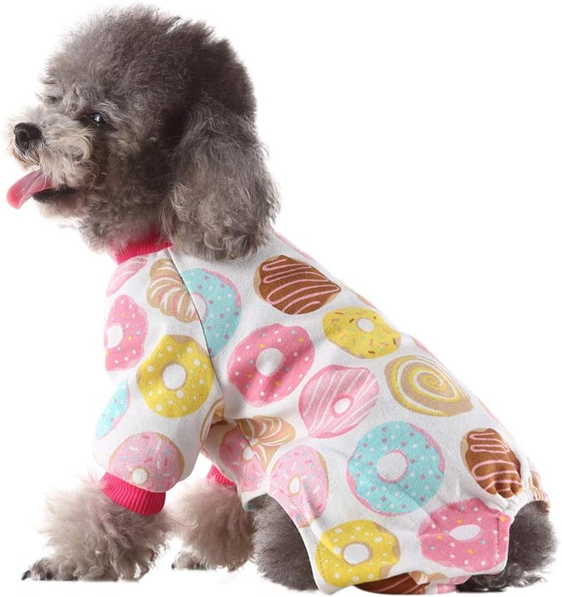 woobles Dog Clothes Dogs Cats Apparel Soft Dog Pajamas Cotton Puppy Rompers Pet Jumpsuits Cozy Bodysuits for Small Dogs and Cats - Image 4