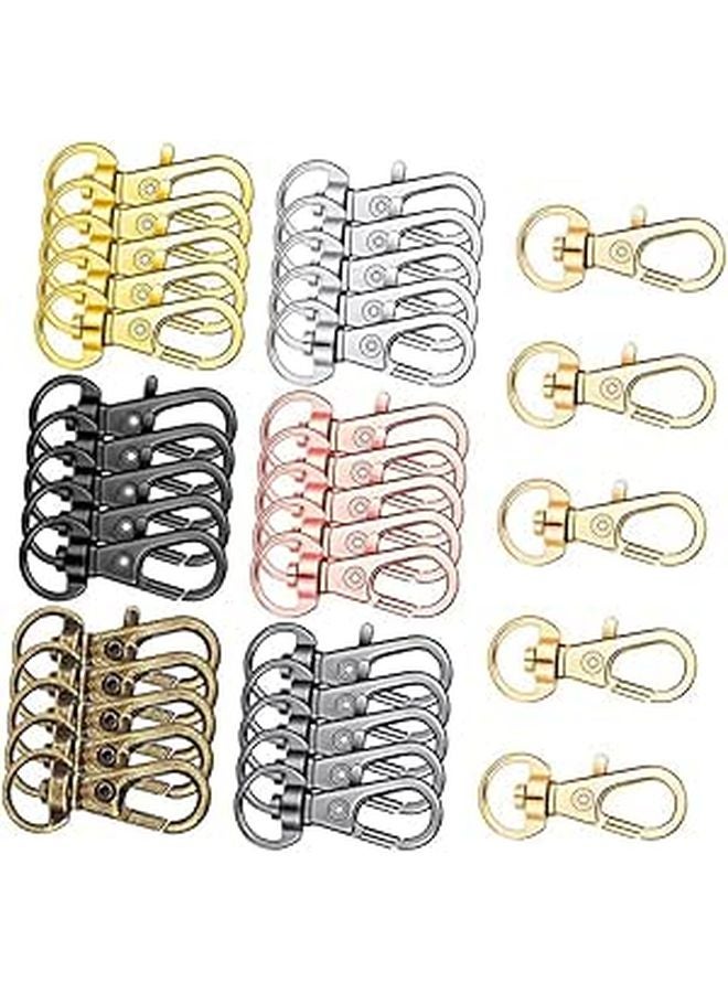 35 Pcs Zinc Alloy Swivel Lobster Clasps Snap Hooks for Crafts Keychain Making Supplies - Image 1