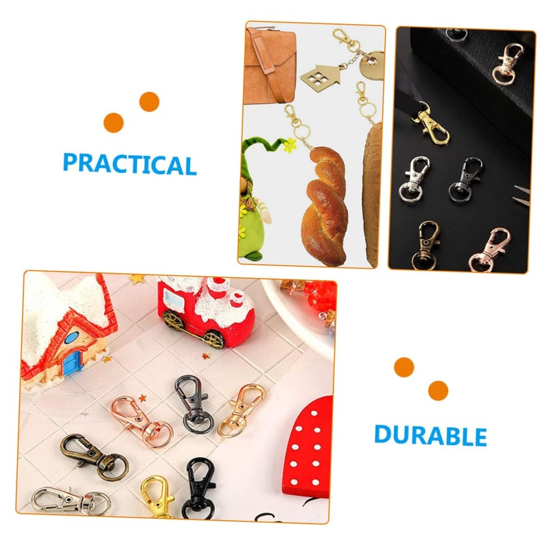 35 Pcs Zinc Alloy Swivel Lobster Clasps Snap Hooks for Crafts Keychain Making Supplies - Image 4