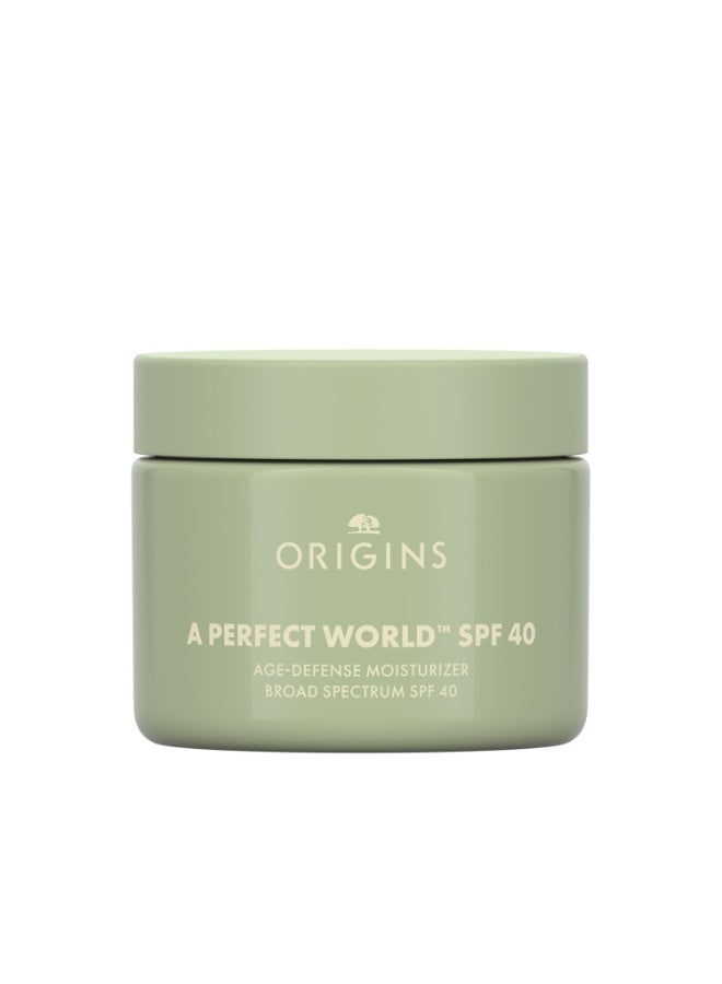 Origins Origins A Perfect World SPF 40, Age-Defense Moisturizer With White Tea, 1.7 Fl Oz - Image 2