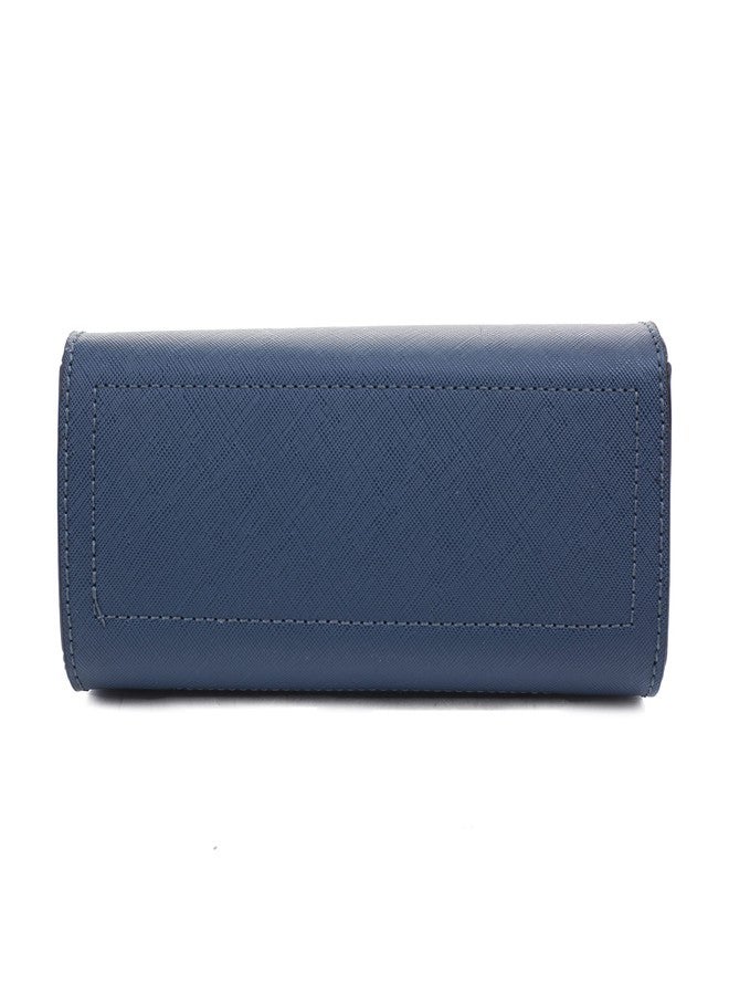 EVVE Women's Evening Bag Party Clutches Mini Satchel Purses Cocktail Prom Handbags with Chain and Lock, Pecock, 7.25" x 3.5" x 5.5" - Image 5