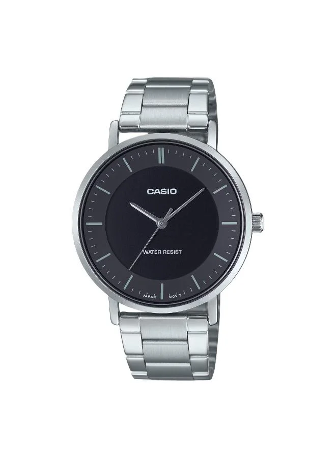 Casio Men's Stainless Steel Analog Watch MTP-VT04D-1EDF - 40 mm