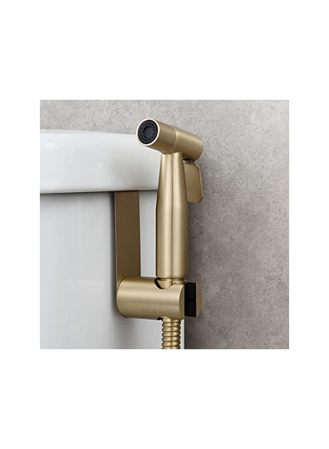 The Bros Toilet Bidet Sprayer Stainless Steel Hand Held Shattaf Sprayer Head Replacement Brushed Gold, WS024J2 - Image 2