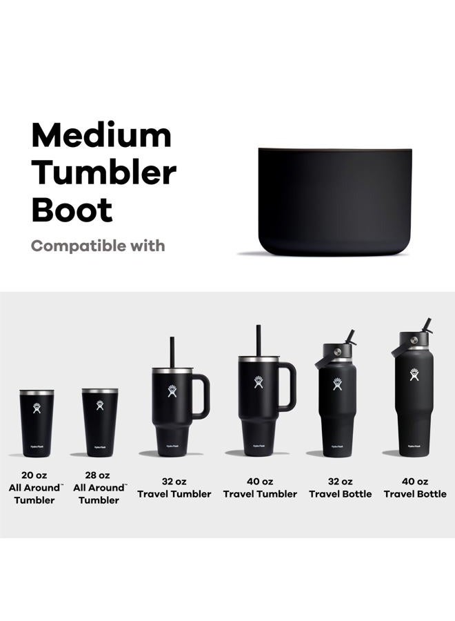 Hydro Flask Tumbler Boot – Bottom Protector Sleeve – Silicone Tumbler Accessory Medium Coconut Cream - Image 3