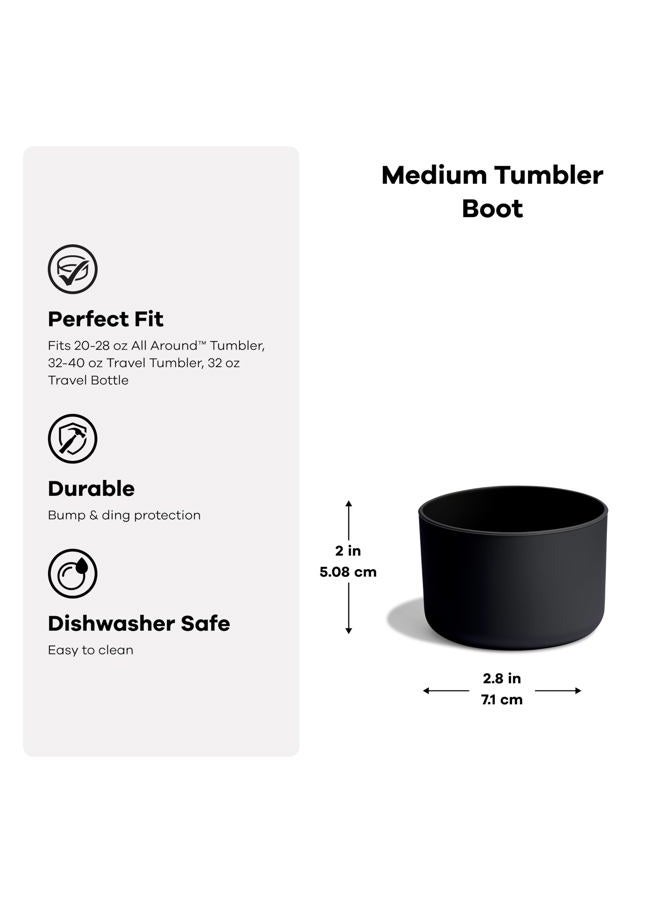 Hydro Flask Tumbler Boot – Bottom Protector Sleeve – Silicone Tumbler Accessory Medium Coconut Cream - Image 4