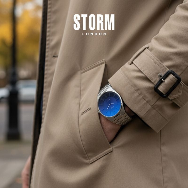 ستورم ساعة رجالية من سلسلة سولارون من STORM - استيراد إنجليزي، تعمل بالطاقة الشمسية، تصميم أنيق - Image 3