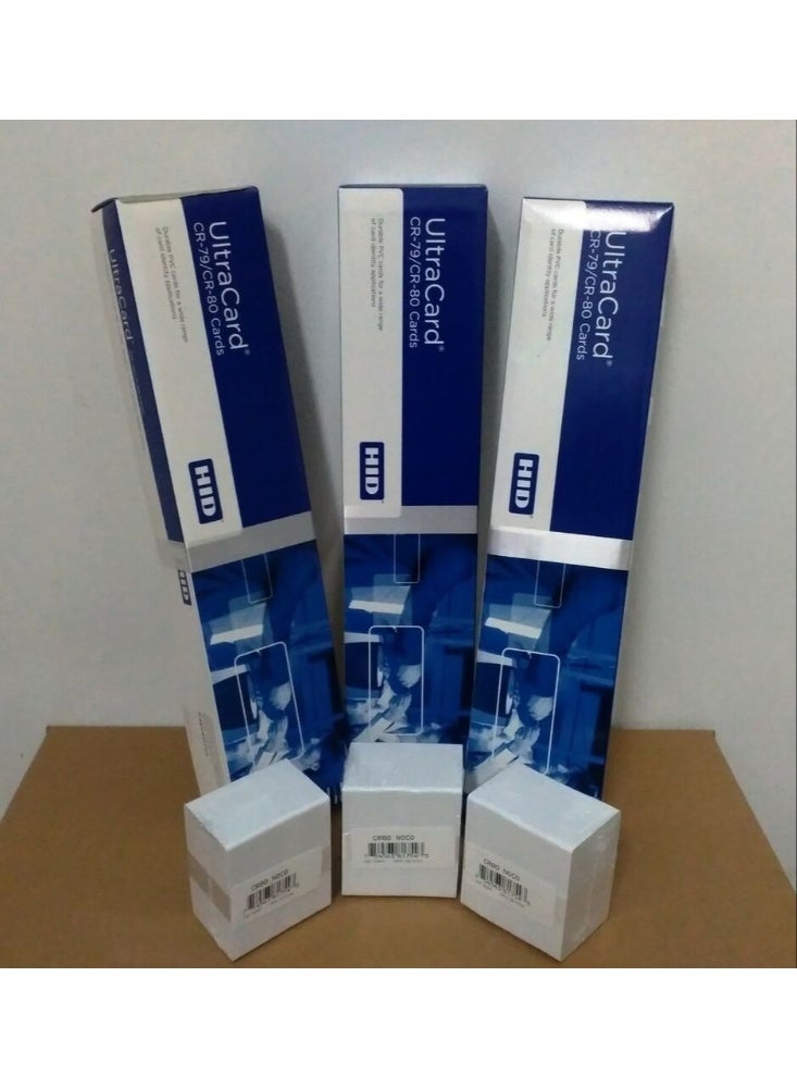 Fargo CR-80 HID Fargo 81754 Blank White Ultra PVC Cards - Image 2