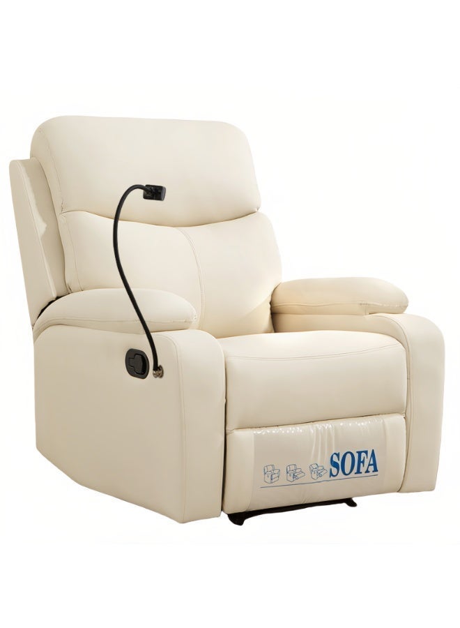 Sharpdo Single Recliner Sofa/Chair for Living Room, Breathable Faux Leather, With Phone Holder. Suitable for Living Room, Bedroom, and Home Theater - Image 1