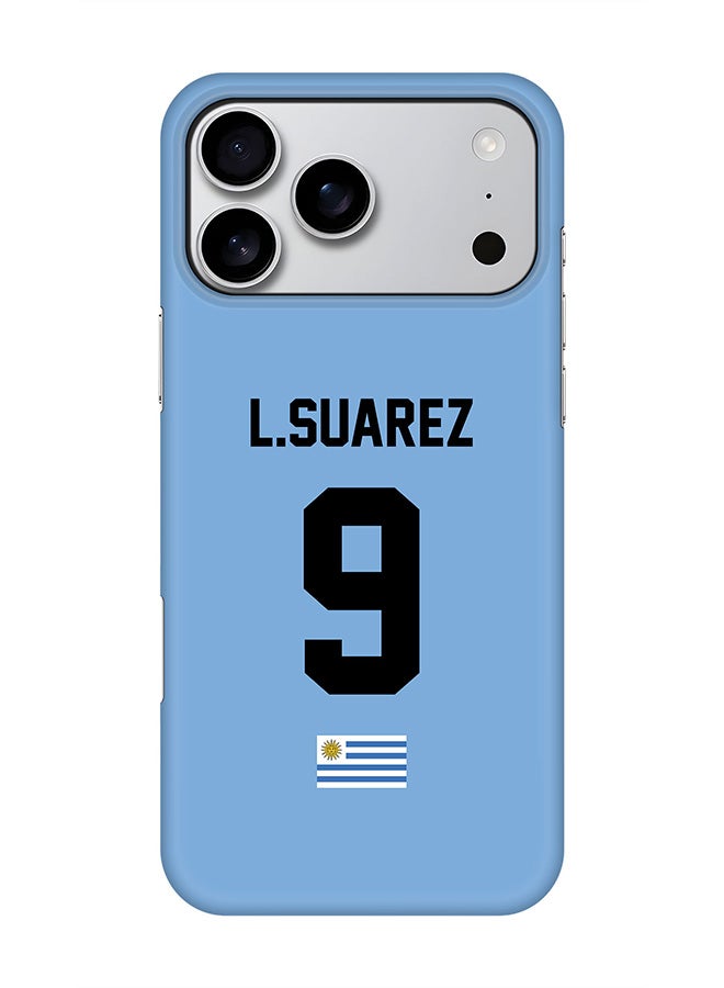 Stylizedd For iPhone 17 Pro Max,Case, [Compatible with MagSafe] Magnetic cover Slim fit Protection Matte, - Football - Uruguay ,  L.Suarez