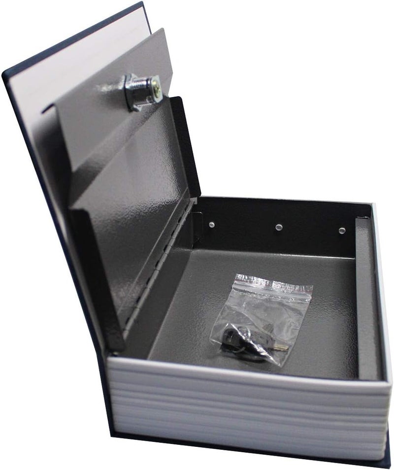 SEPOX ® Ultimate Diversion Safe Book Box, Lock Box with Key - Large Sized Blue Dictionary - Ideal for Safeguarding Money, Jewelry, and Valuables - Perfect for Dorms & Homes - Image 3
