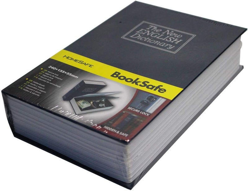 SEPOX ® Ultimate Diversion Safe Book Box, Lock Box with Key - Large Sized Blue Dictionary - Ideal for Safeguarding Money, Jewelry, and Valuables - Perfect for Dorms & Homes - Image 4