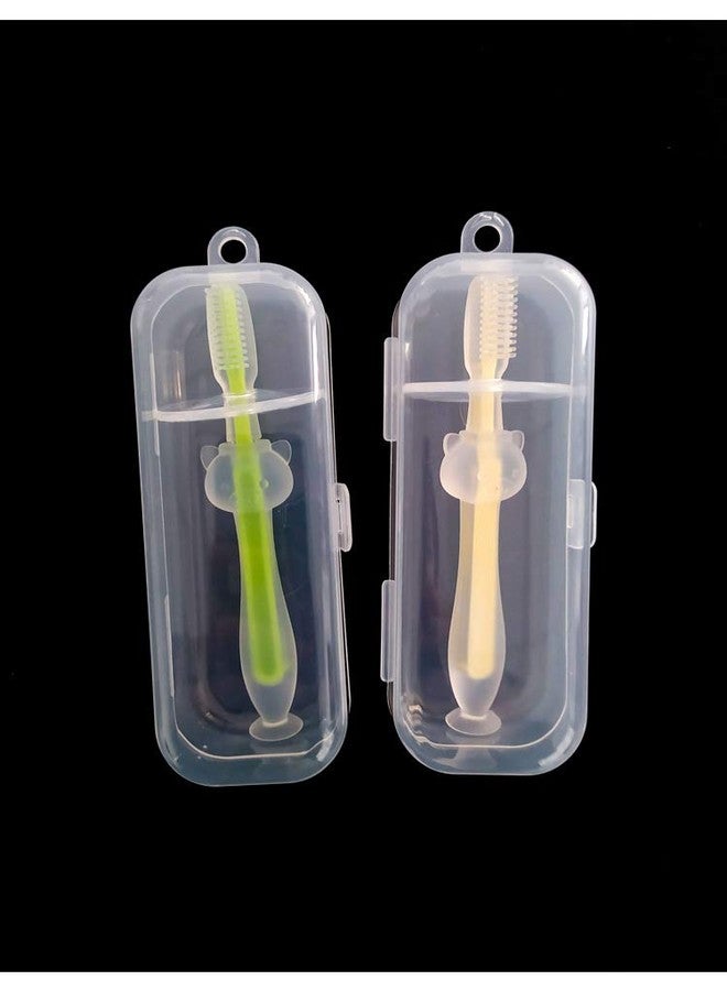 ماما ميا فرشاة أسنان تدريب الأطفال من السيليكون من ماماميا مع قاعدة شفط (أخضر) - Image 3