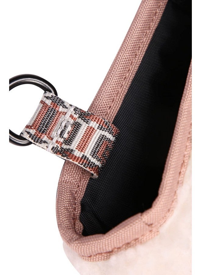 KAVU Brimley Tiny Sherpa Fleece Hand Bag Tote - Blush Cloud - Image 3