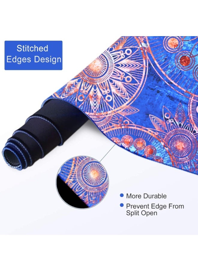 Gaming Mouse Pad 80x30 CM – Mandala Design, Stitched Edges, Anti-Slip Rubber Base – Optimized for All Mouse Sensitivities and Sensors – Smooth and Speedy Movements for PC, Laptop, and Gaming Setup - Image 3