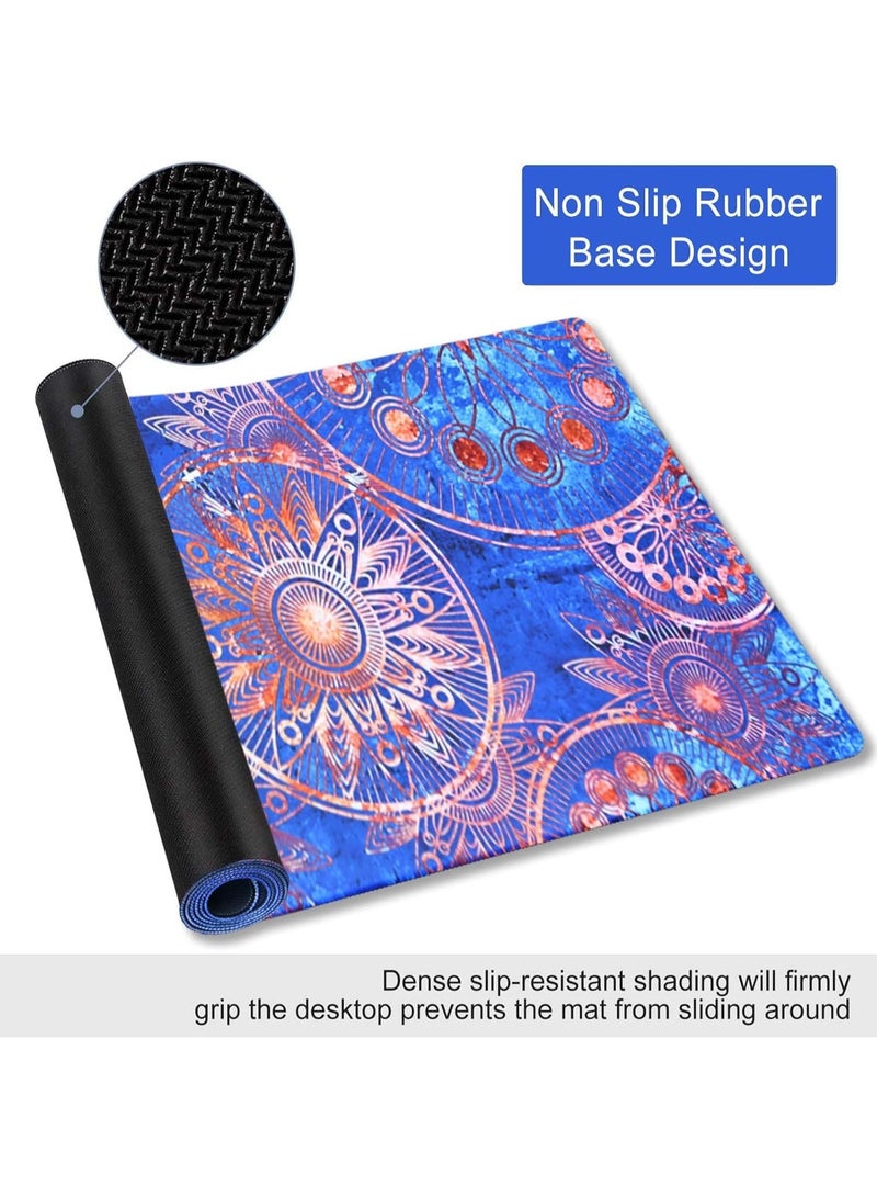 Gaming Mouse Pad 80x30 CM – Mandala Design, Stitched Edges, Anti-Slip Rubber Base – Optimized for All Mouse Sensitivities and Sensors – Smooth and Speedy Movements for PC, Laptop, and Gaming Setup - Image 4
