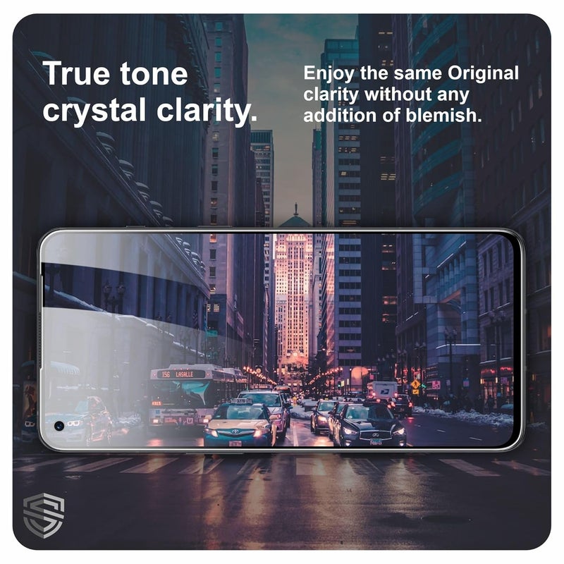 Skyddshield Military-Grade Gorilla Tempered Glass For Oneplus 9Rt (6.62 Inch) With Installation Kit | Edge to Edge Coverage | Black - Image 3
