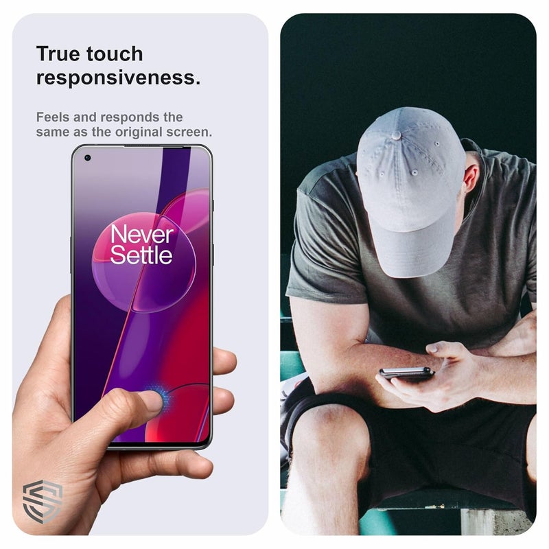 Skyddshield Military-Grade Gorilla Tempered Glass For Oneplus 9Rt (6.62 Inch) With Installation Kit | Edge to Edge Coverage | Black - Image 4