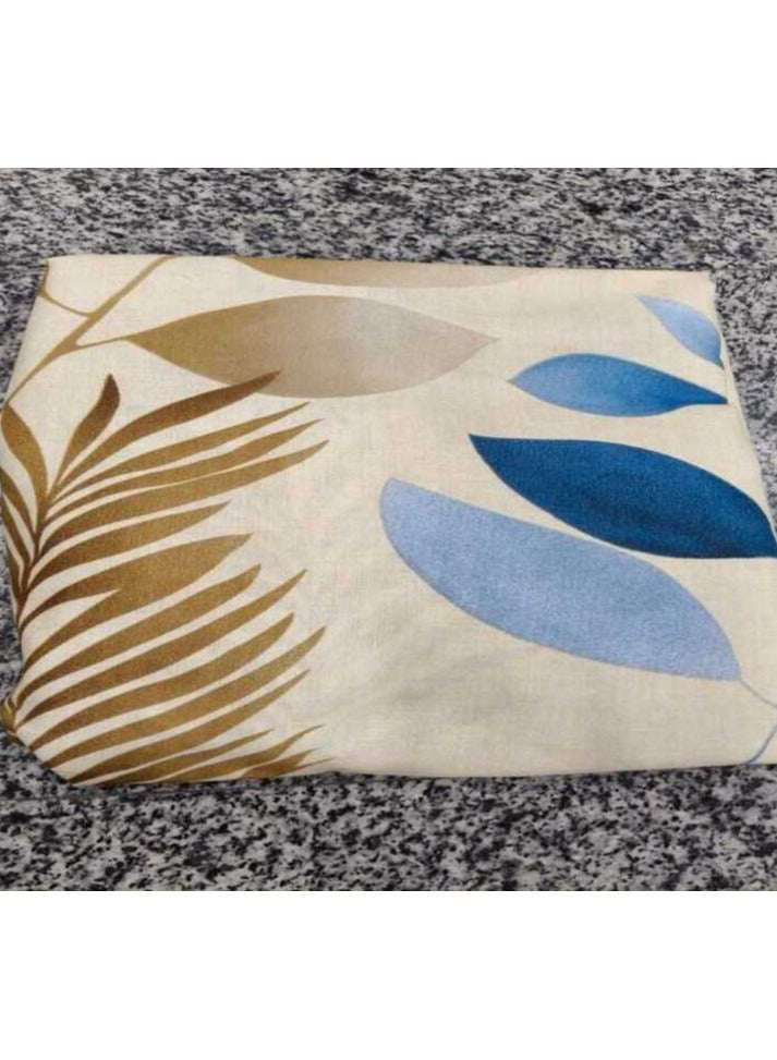 My Kids' 6-Piece Cotton Checked Sheet - Beige with Blue