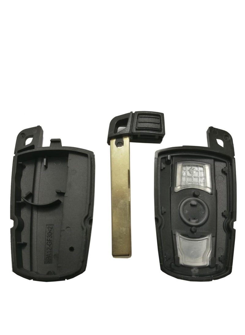 الثقة كي استبدال حافظة مفتاح السيارة الأتوماتيكية قذيفة مناسبة لسيارات BMW 3 5 Series BMW X5 BMW X6 BMW Z4 Keyless Entry Remote Car Key Fob Cover غلاف مع شفرة غير مقطوعة فارغة - Image 5