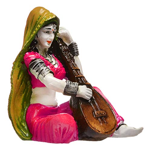 KARIGAARI - Ideas Hand Crafted Rajasthani Traditional Showpiece Women Figurine Idol for Home Decoration - Image 4