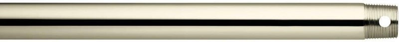 Kichler 360003PN Accessory Fan Down Rod 36-Inch, Polished Nickel - Image 1