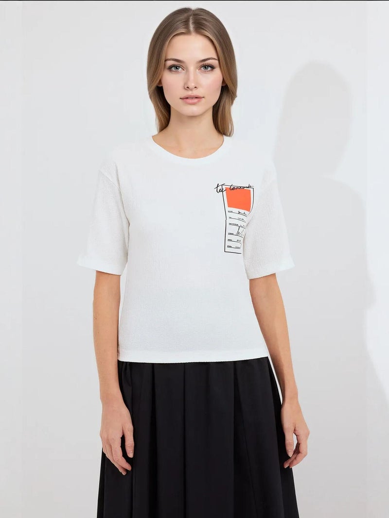 BIG DART BDART Printed Crew Neck Short Sleeve T-Shirt - Image 1
