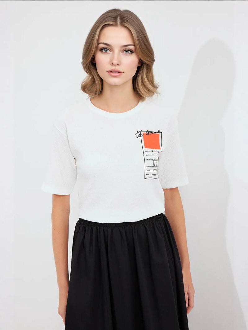 BIG DART BDART Printed Crew Neck Short Sleeve T-Shirt - Image 3