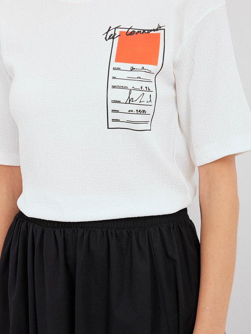 BIG DART BDART Printed Crew Neck Short Sleeve T-Shirt - Image 4