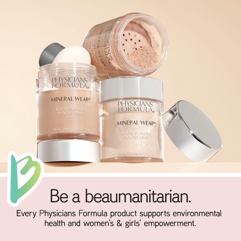 Physicians Formula Mineral Wear Talc-Free Loose Powder Translucent Light, Dermatologist Tested, Clinically Tested - Image 5