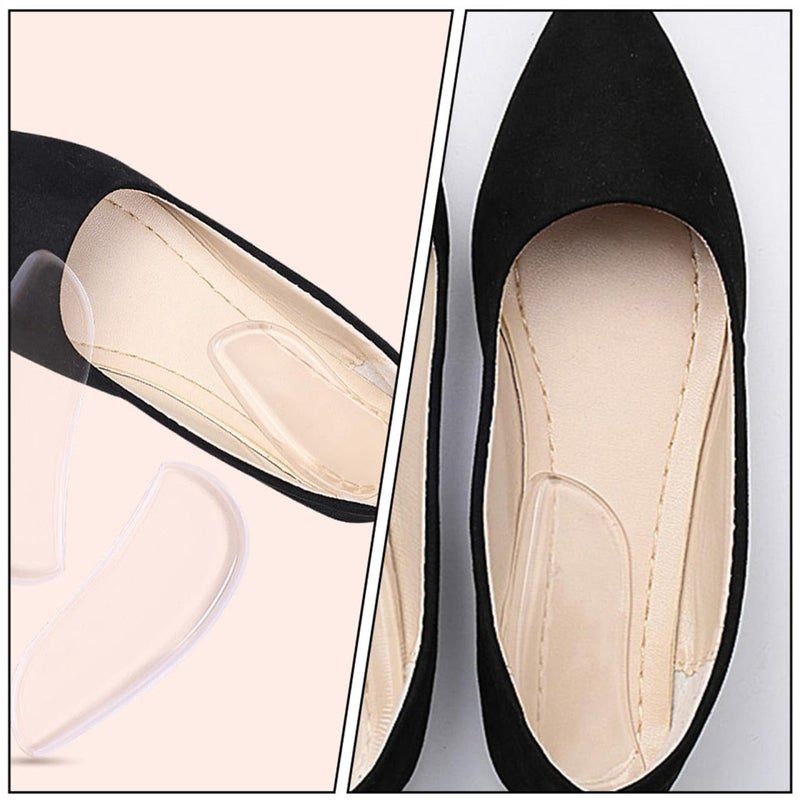 Orthotic Shoe Inserts 4 Pairs Small Size Flat Feet Correcting Half Heel Insoles - Image 4
