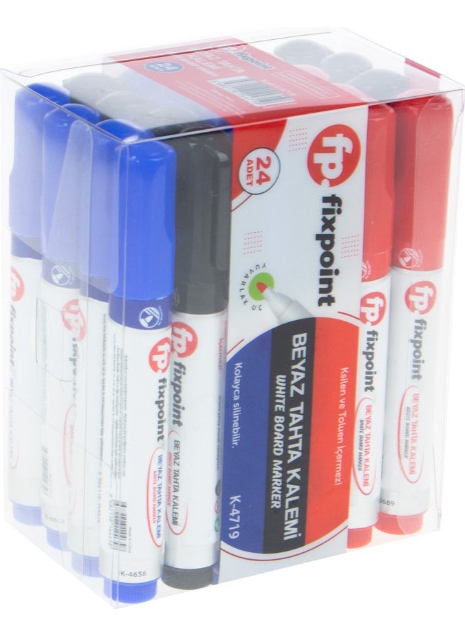 Fixpoint Board Marker Mix (3 Colors) "24 Pieces" 