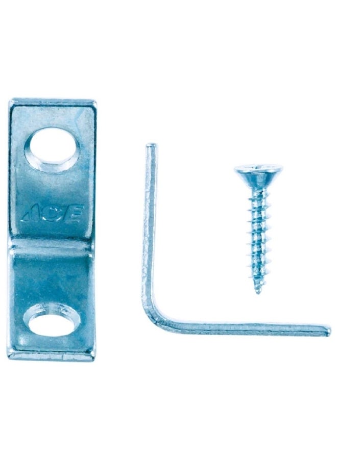 ACE 4-Piece Zinc Inside L-Corner BrSilver 1 x 0.5 Inch 01-3404-210 - Image 2