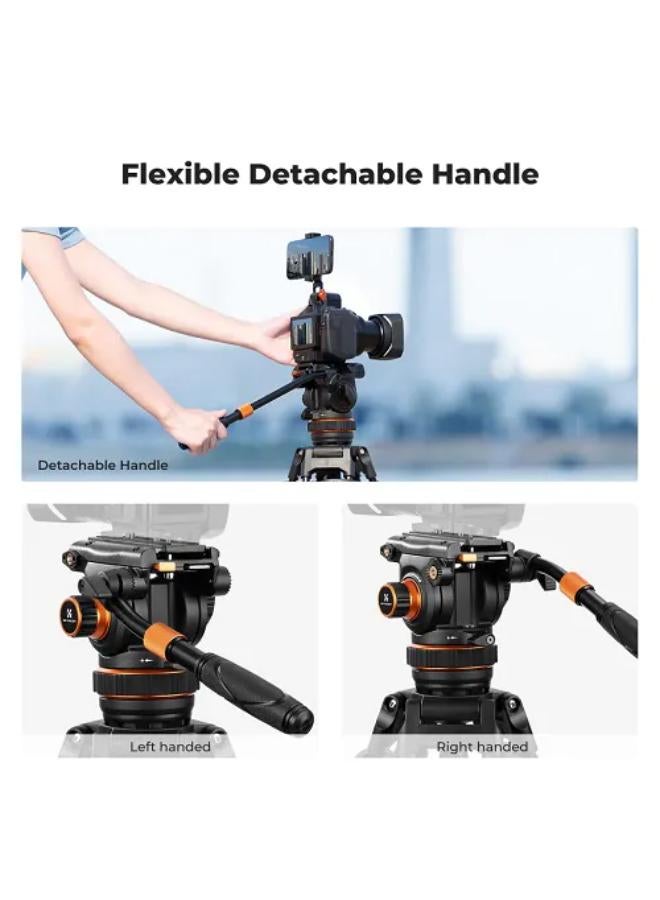 K&F Concept VA3 & BV20 Professional Video Tripod - Image 4