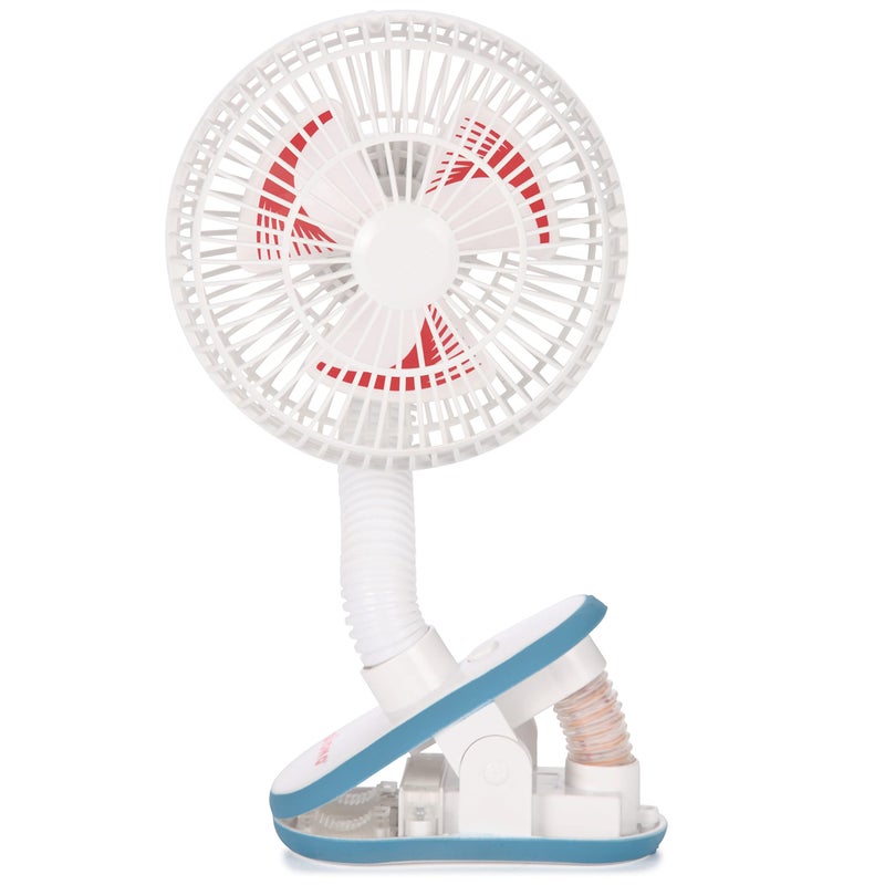 Diono Stroller Fan, Clip On Baby Safe Stroller Fan with Flexible Neck for Perfect Angle, Universal Fit with Most Strollers - Image 1