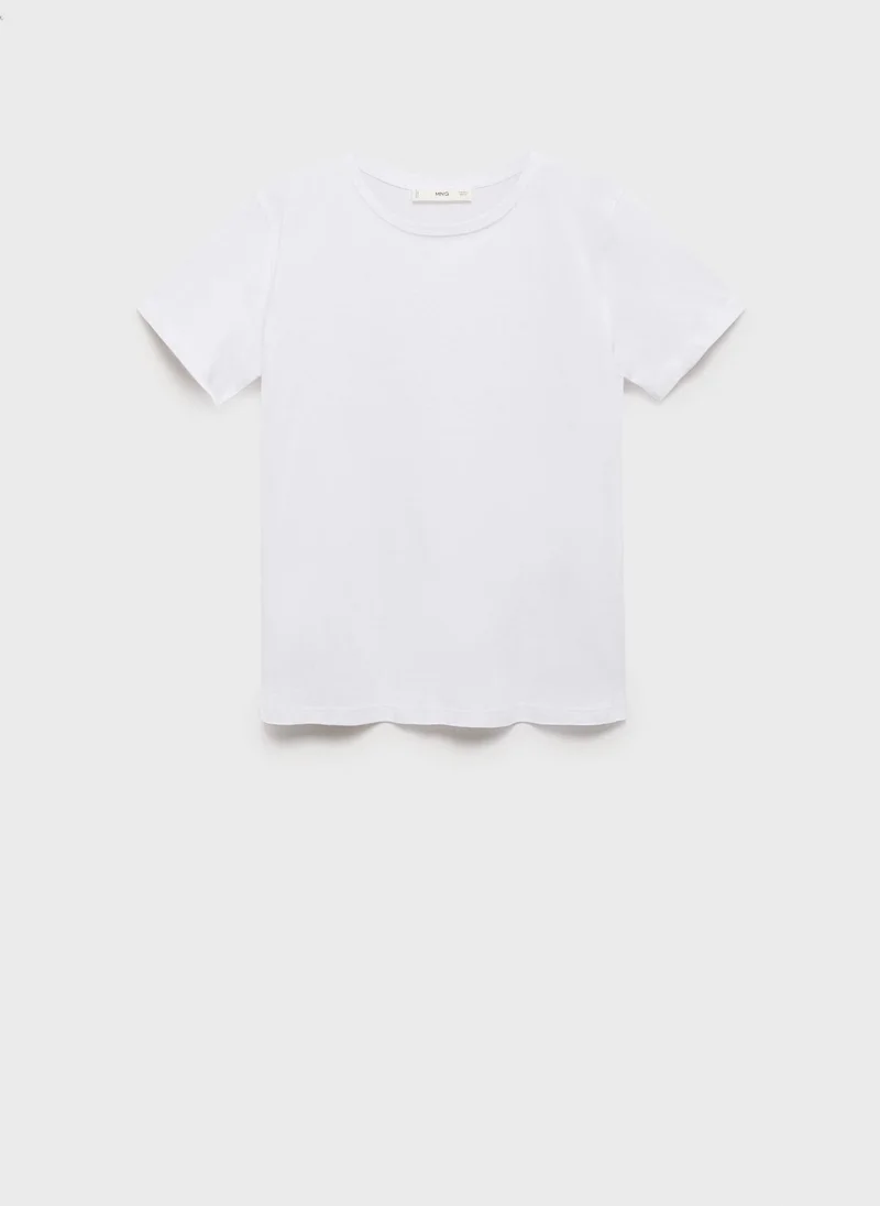 MANGO Crew Neck Short Sleeve T-Shirt
