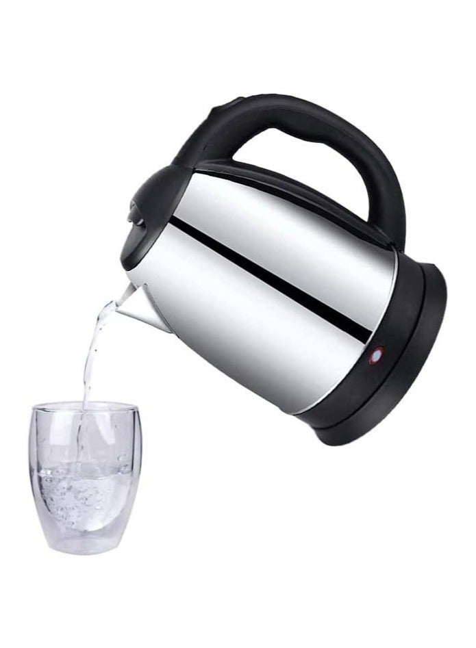 Denx Powerful Body Stainless Steel Electric Kettle 2L Fast Boiling 1500W For Coffee, Tea And Hot Drinks - Image 1