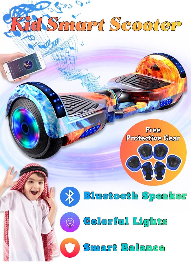 Mi VAZA Kid Smart Scooter - Hoverboard - Two-Wheel Self Balancing - Electric Scooter with Light and Bluetooth Speaker - 7 inch - Children Gift - Sport Toy  - Image 1